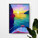 Search for sunset seascape posters Colourful