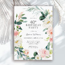 Search for 40th birthday invitations Feminine