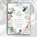 Search for for her 50th birthday invitations Elegant