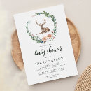 Search for woodland deer baby shower invitations Minimalist