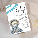 Search for baby lion invitations Minimalist