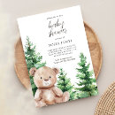 Search for cute teddy bear baby shower invitations Woodland