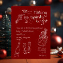 Search for making spirits bright invitations Quirky