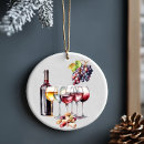 Search for wine lover christmas tree decorations Vineyard