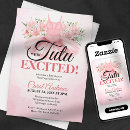Search for tutu excited baby shower invitations Elegant