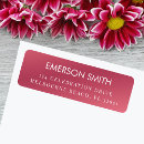 Search for plain pink return address labels Elegant
