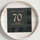 Search for 70th birthday napkins Cheers to 70 years