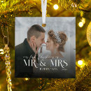 Search for first as mr and mrs christmas tree decorations Overlay
