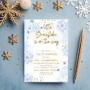 Search for winter baby invitations Glitter