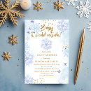 Search for its cold outside baby baby shower invitations Blue