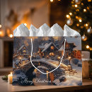 Search for winter scene gift bags Elegant