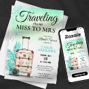 Search for around the world bridal shower invitations Miss to mrs
