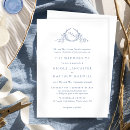 Search for dusty blue watercolor wedding invitations Classy modern minimal