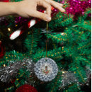 Search for silver frame christmas tree decorations Red