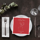 Search for red and white christmas napkins Reindeer
