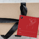 Search for christmas favour tags Red and white