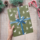 Search for retro style christmas wrapping paper Green