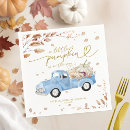 Search for a little pumpkin is on the way boy Watercolor