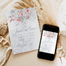 Search for snowflakes bridal shower invitations Dusty blue