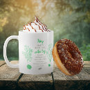 Search for emerald green and white mugs For her