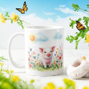 Search for kids pig mugs Watercolor