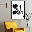 Search for black and white daisy posters Boho
