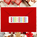 Search for package return address labels Merry christmas