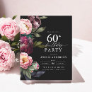 Search for typography 60th birthday invitations Elegant