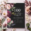 Search for 100th birthday invitations Typography