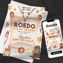 Search for my first rodeo invitations Wild west