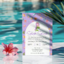 Search for mermaid pool party invitations Purple