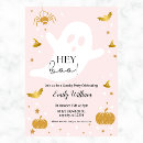 Search for pink halloween birthday invitations Fall