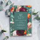 Search for floral 50th birthday invitations Modern