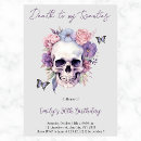 Search for death to my 20s invitations Skull