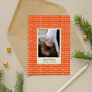Search for red plaid christmas cards Chequered