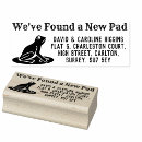 Search for new change of address rubber stamps We've moved