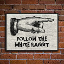 Search for alice in wonderland decor White rabbit