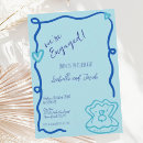 Search for whimsical engagement party invitations Quirky
