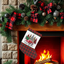 Search for red truck christmas stockings Plaid