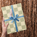 Search for sage wrapping paper Chequerboard