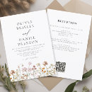 Search for boho elopement reception invitations Colourful floral informal suite