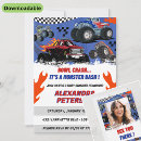 Search for game truck party invitations Trucks