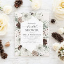 Search for rustic winter bridal shower invitations Elegant calligraphy script