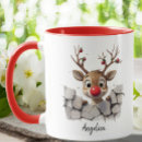 Search for reindeer cartoon mugs Girl