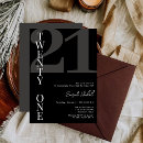Search for milestone 21st birthday invitations Twenty one