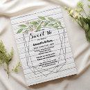 Search for geometric sweet 16 invitations Birthday
