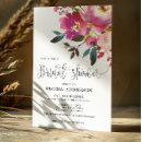 Search for fuchsia bridal shower invitations Watercolor