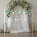 Search for greenery welcome wedding signs Eucalyptus