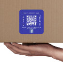 Search for blue business stickers Qr code