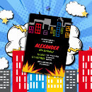 Search for city birthday invitations Superhero party